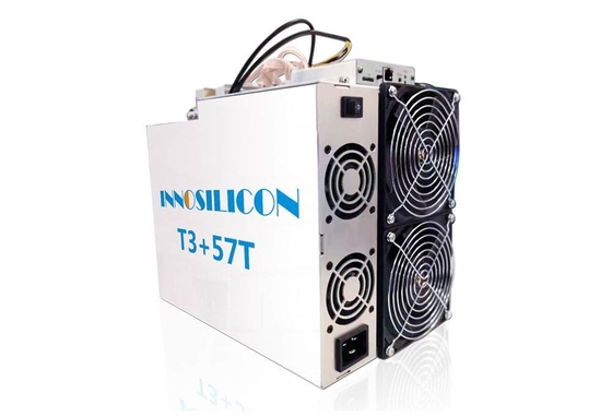 10.38kg Innosilicon T3+ 57T verwendete Bitcoin-Bergmann Ethernet Connection